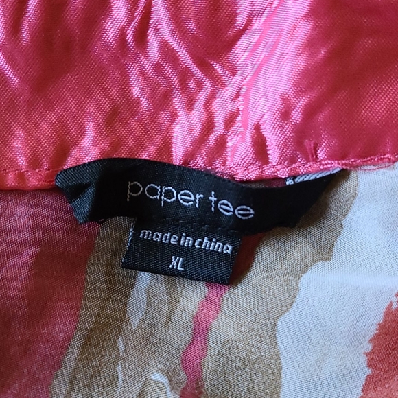 Ladies sheer one shoulder top - Picture 3 of 3